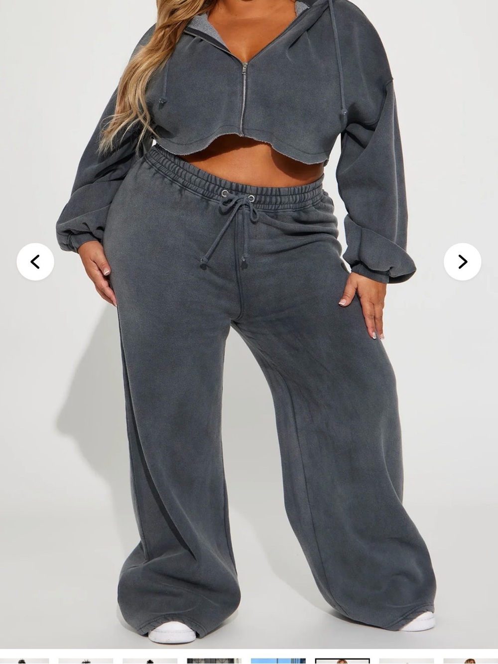 Charcoal Wide-Leg Set